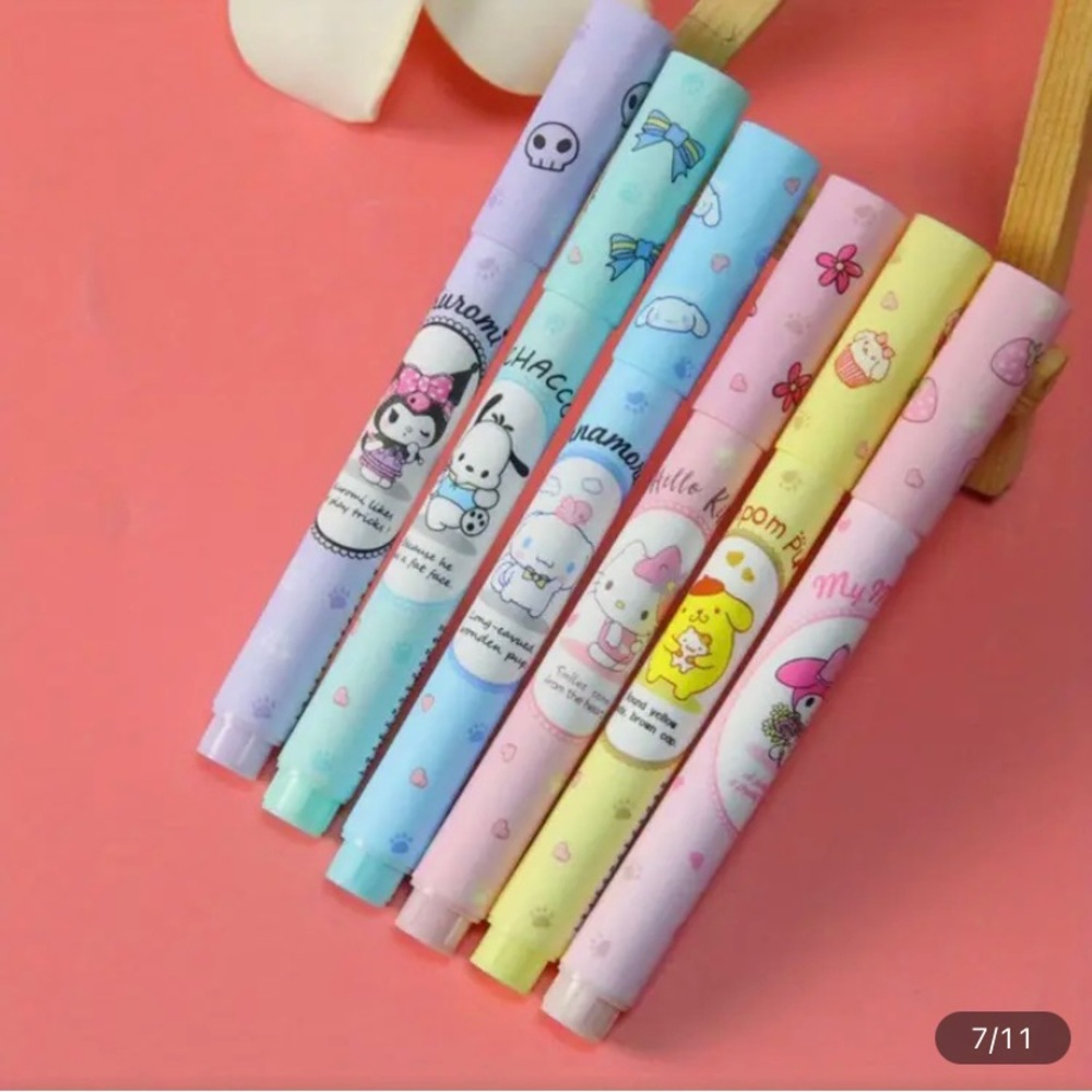 New 6 pc Sanrio Characters Highlighter set - Picture 4 of 11